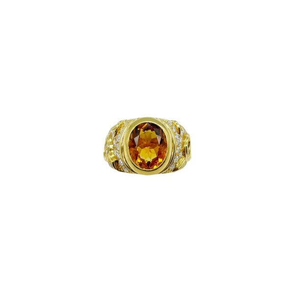 Marina B Gold and Citrine Ring - Image 2