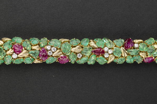 Tutti Frutti Gem-Set and diamond bracelet