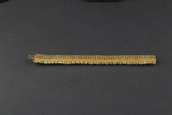 Tutti Frutti Gem-Set and diamond bracelet - Image 3