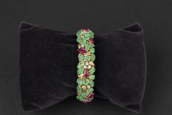 Tutti Frutti Gem-Set and diamond bracelet - Image 2
