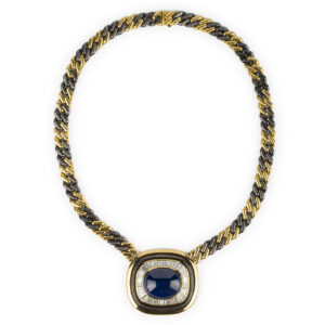 Bulgari Important Natural Cabochon Sapphire Chain Necklace