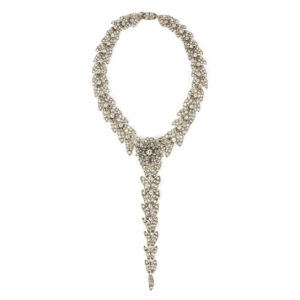 Exquisite Antique En Tremblant Diamond Necklace