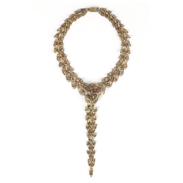 Exquisite Antique En Tremblant Diamond Necklace - Image 4