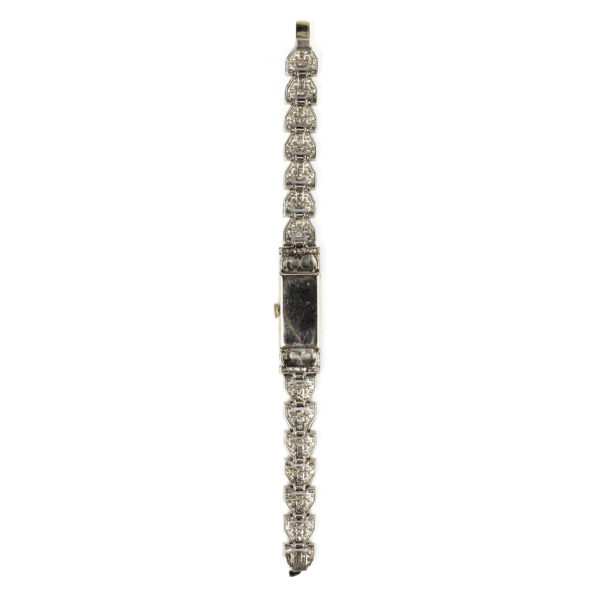 Boucheron Art Deco Diamond and Onyx Watch-Bracelet - Image 4