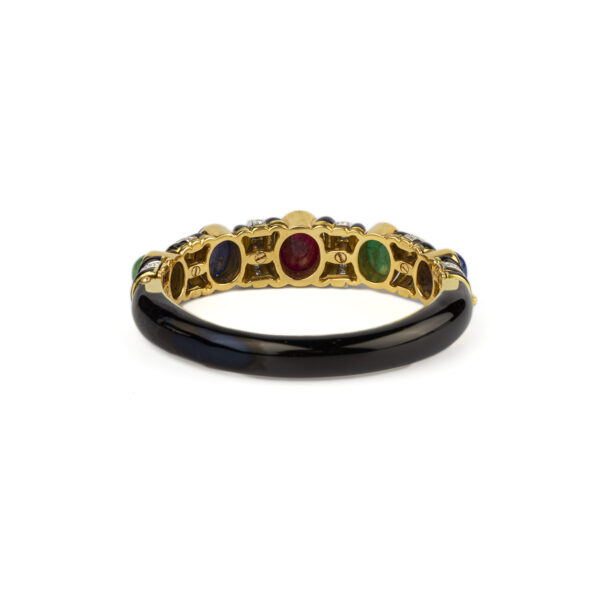 David Webb Sapphire Ruby Emerald Bracelet - Image 3