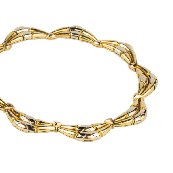 Bulgari Unusual Tri-color Gold Necklace - Image 3