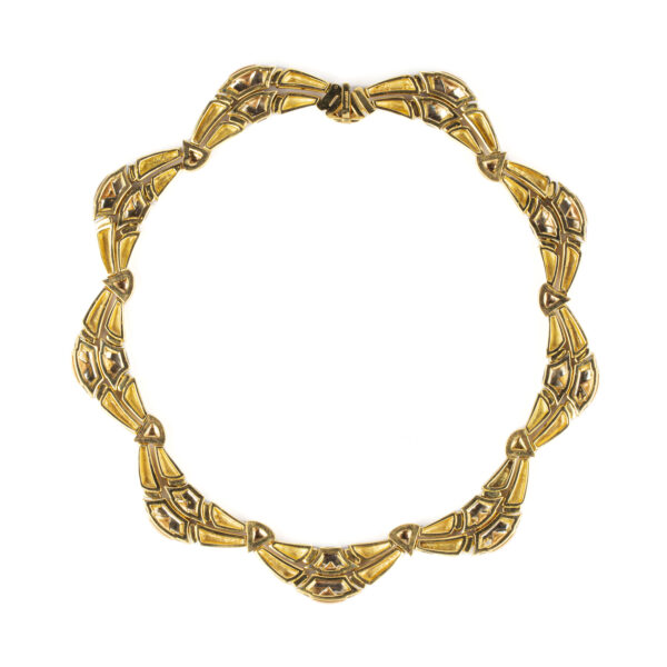 Bulgari Unusual Tri-color Gold Necklace - Image 4
