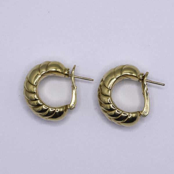Bulgari Spiga 18k Gold Earrings - Image 2