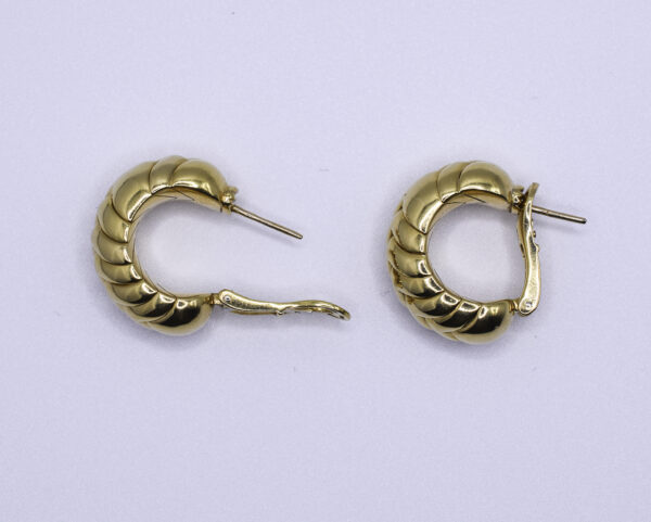 Bulgari Spiga 18k Gold Earrings - Image 3