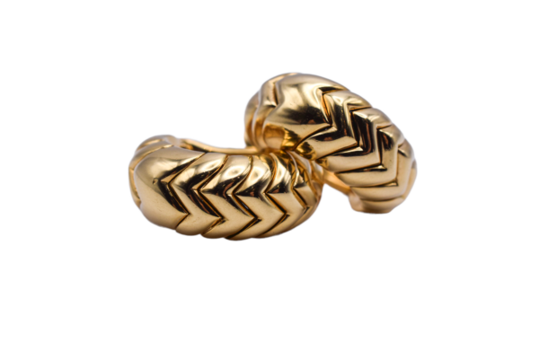 Bulgari Spiga 18k Gold Earrings