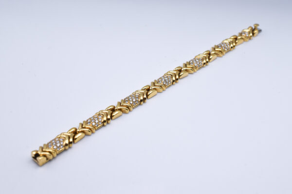 Bulgari Parentesi Diamond and Gold Bracelet, c. 1980 - Image 5