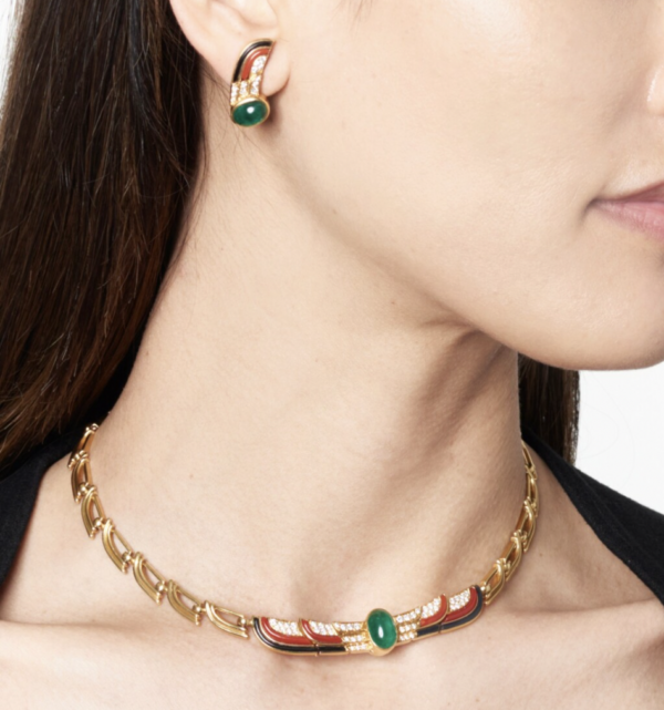 Bulgari Egyptian Revival Coral, Onyx and Diamond Parure, c.1960 - Image 2