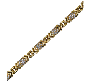 Bulgari Parentesi Diamond and Gold Bracelet, c. 1980
