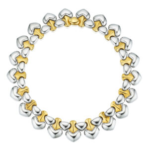 Marina B 'Ciao' Yellow and White Gold Heart Necklace, c. 1980