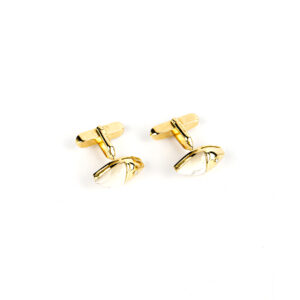 Bulgari Naturalia Mother of Pearl and Gold Cufflinks