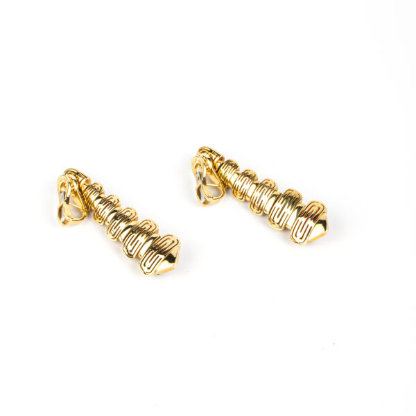 Bulgari 'Celtaura' Gold and Multi-colored Gemstones Drop Earrings - Image 4