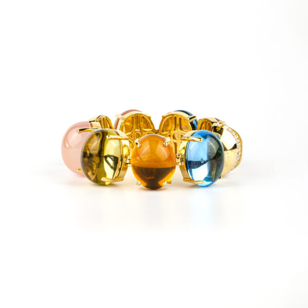 Seaman Schepps Multi-Gem, Diamond and Rubellite Demi Parure - Image 4
