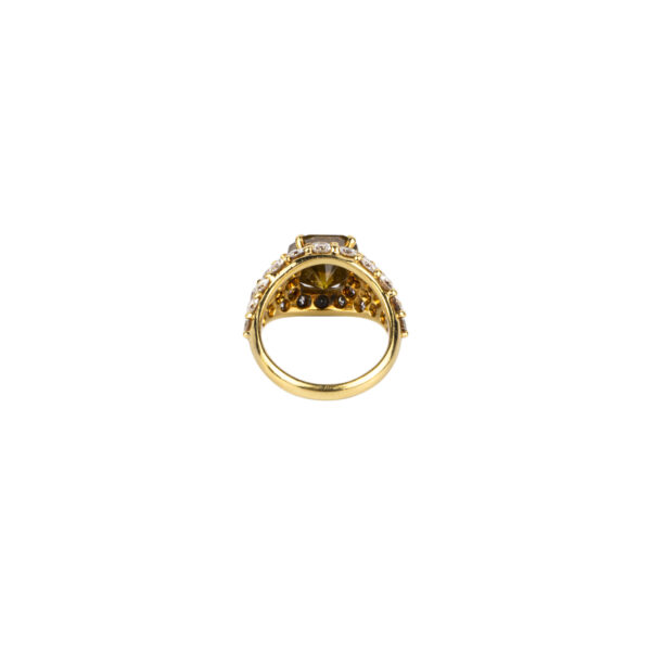 Van Cleef & Arpels Fancy Brown Yellow Diamond Ring - Image 4