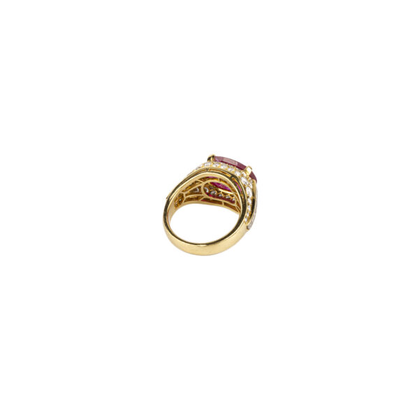 Important Bulgari 'Trombino' Burma Ruby and Diamond Ring - Image 4