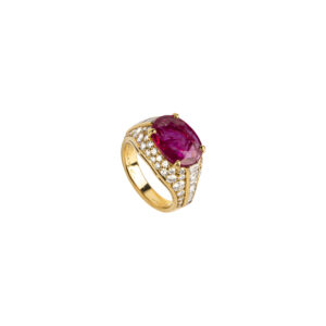 Important Bulgari 'Trombino' Burma Ruby and Diamond Ring