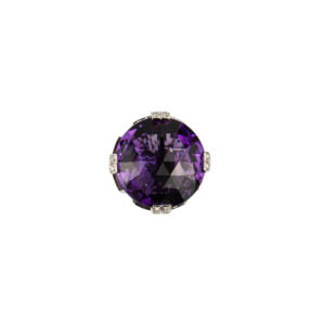 Bulgari 'Parentesi' Amethyst and Diamond Ring