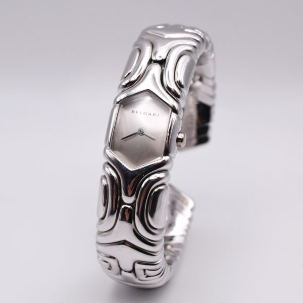 Bulgari 'Parentesi' 18k White Gold Lady Watch / Bangle - Image 3