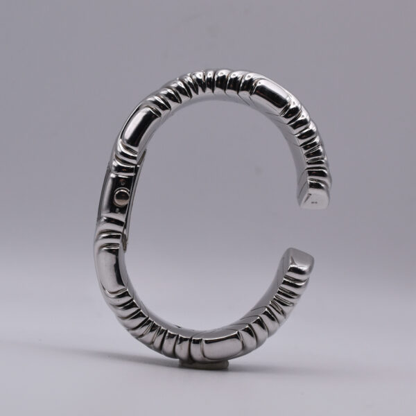 Bulgari 'Parentesi' 18k White Gold Lady Watch / Bangle - Image 4
