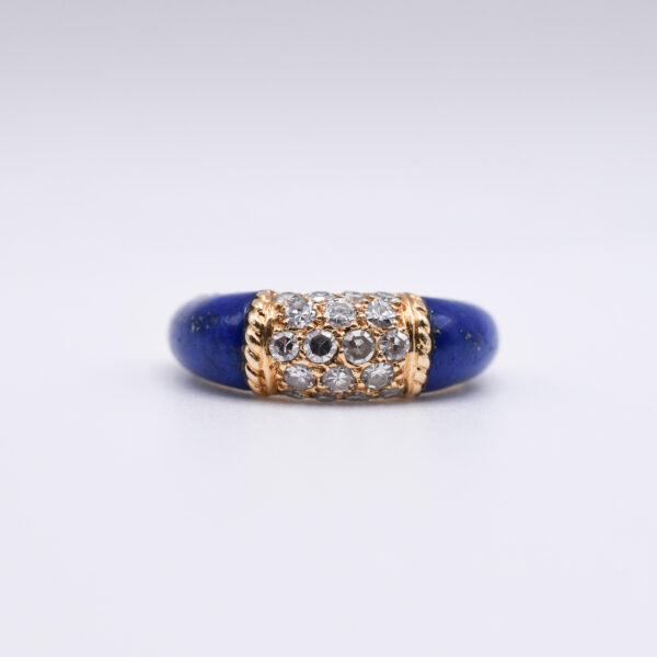 Van Cleef & Arpels Lapis Lazuli and Diamond 'Philippine' Ring - Image 5