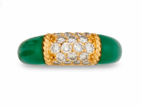 Van Cleef & Arpels Chrysoprase and Diamond 'Philippine' Ring