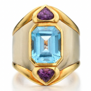 Marina B Topaz and Amethyst Ring
