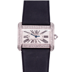 Cartier Tank Divan White Gold Diamond Ladies Dress Watch