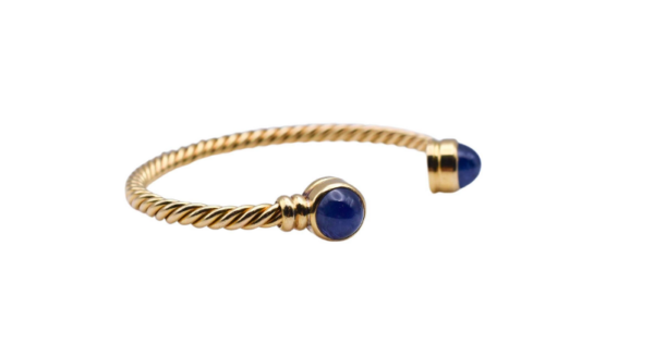 Bulgari Sapphire and 18k Yellow Gold Bangle