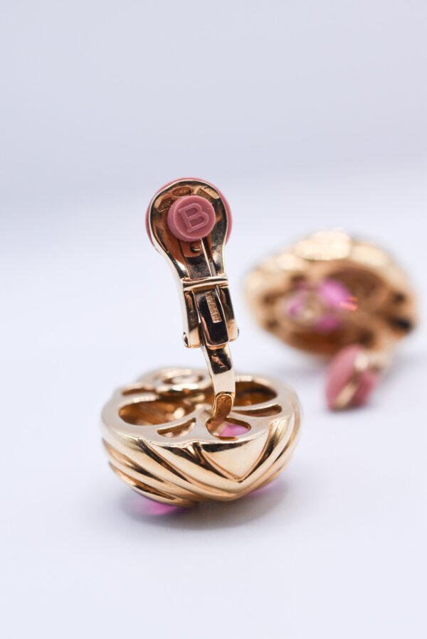 Bulgari Gold and Tourmaline Earclips - Image 4