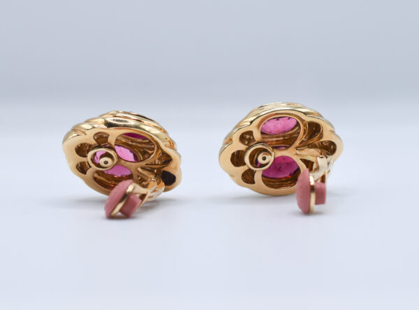 Bulgari Gold and Tourmaline Earclips - Image 5