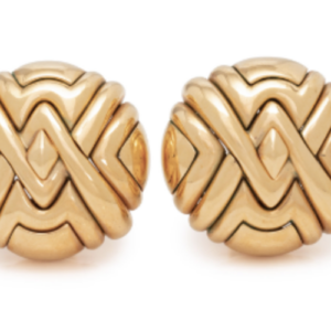Bulgari Spiga ear clips in 18k gold