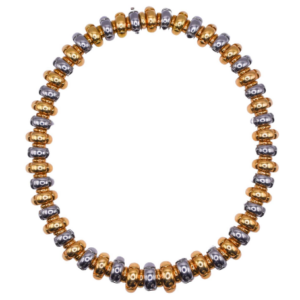 Bulgari 'Celtaura' Steel and 18k Yellow Gold Necklace