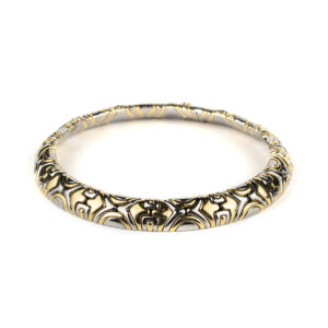 Bulgari Alveare necklace in 18k gold and stainless steel