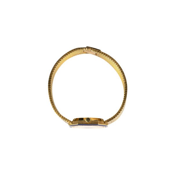 Collectible Piaget 18K Yellow Gold and Lapis Lazuli Watch of Geometrical Design, accented by pavè diamonds on the dial - Image 4