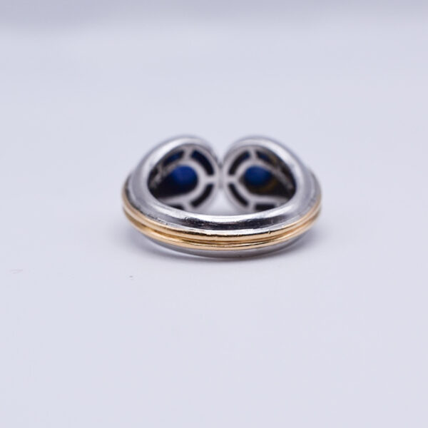 Bulgari Sapphire, Gold and Platinum Ring - Image 7