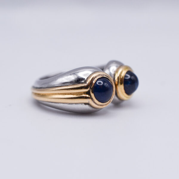 Bulgari Sapphire, Gold and Platinum Ring - Image 5