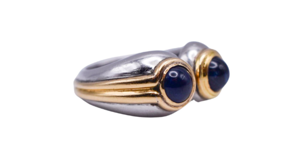 Bulgari Sapphire, Gold and Platinum Ring