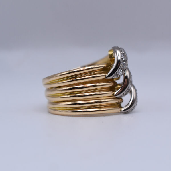 Cartier Gold and Diamond Trinity Ring - Image 5