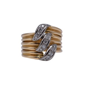 Cartier Gold and Diamond Trinity Ring
