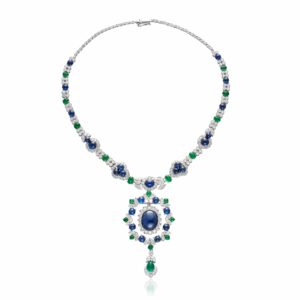 A Sapphire, Gem-Set and Diamond Necklace with Detachable Pendant/Brooch, circa 1950